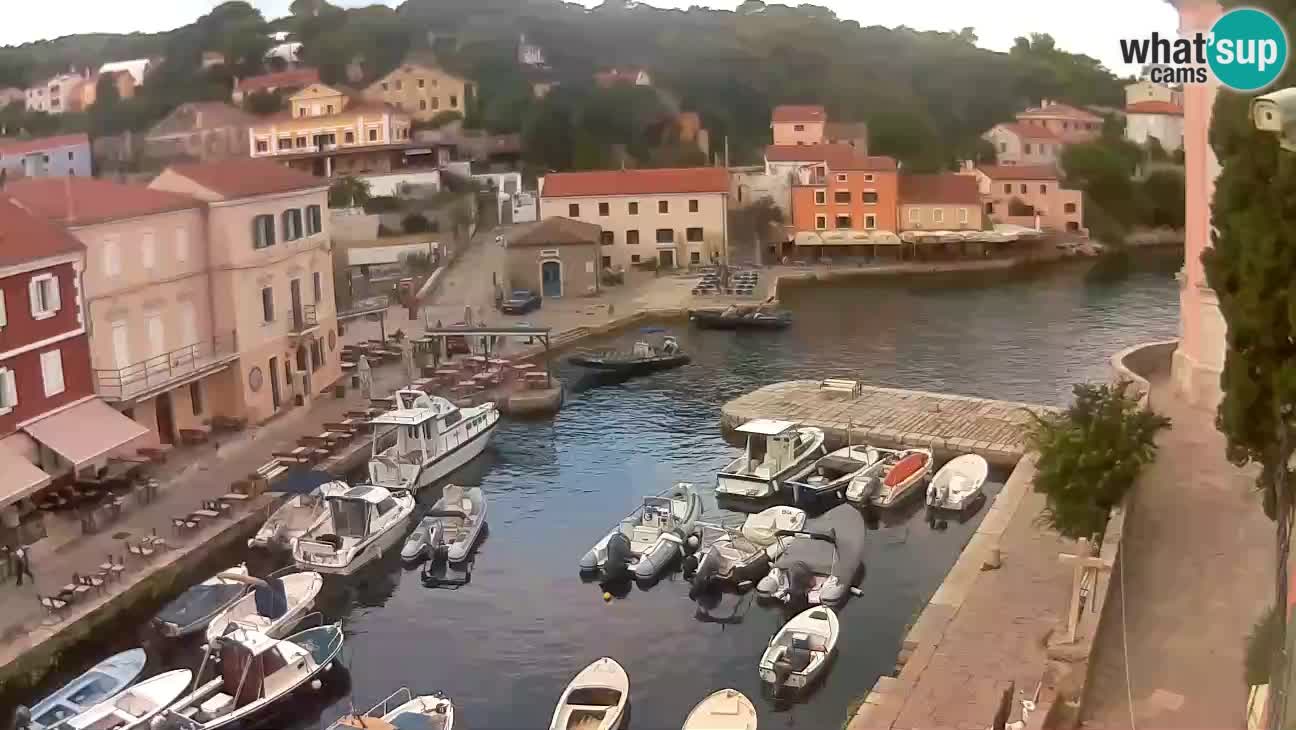 Webcam dal vivo – Il porticciolo e la baia di Lussingrande