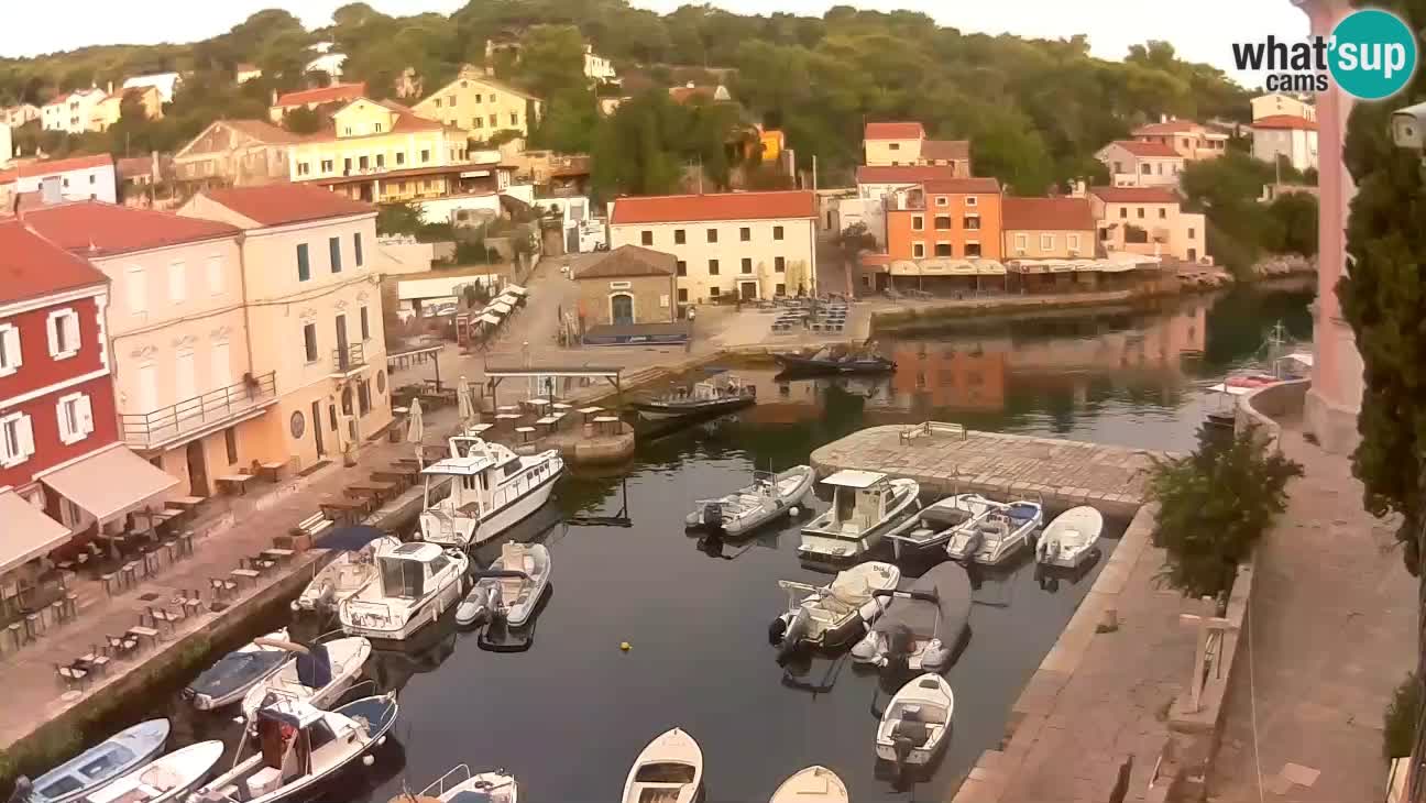 Webcam dal vivo – Il porticciolo e la baia di Lussingrande