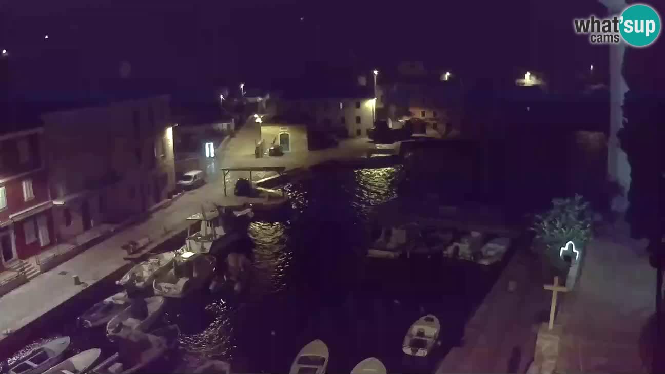 Webcam dal vivo – Il porticciolo e la baia di Lussingrande