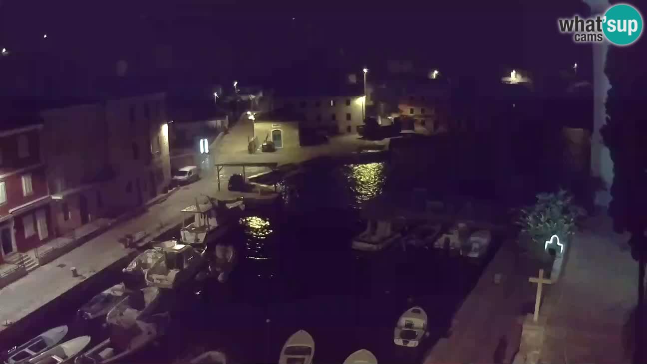 Webcam dal vivo – Il porticciolo e la baia di Lussingrande