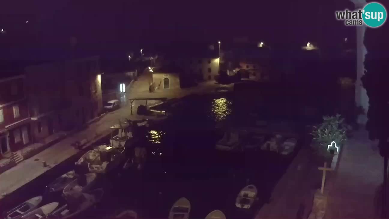 Webcam dal vivo – Il porticciolo e la baia di Lussingrande