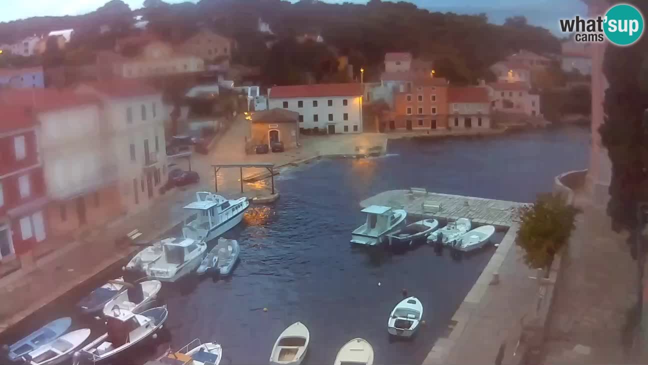 Webcam dal vivo – Il porticciolo e la baia di Lussingrande