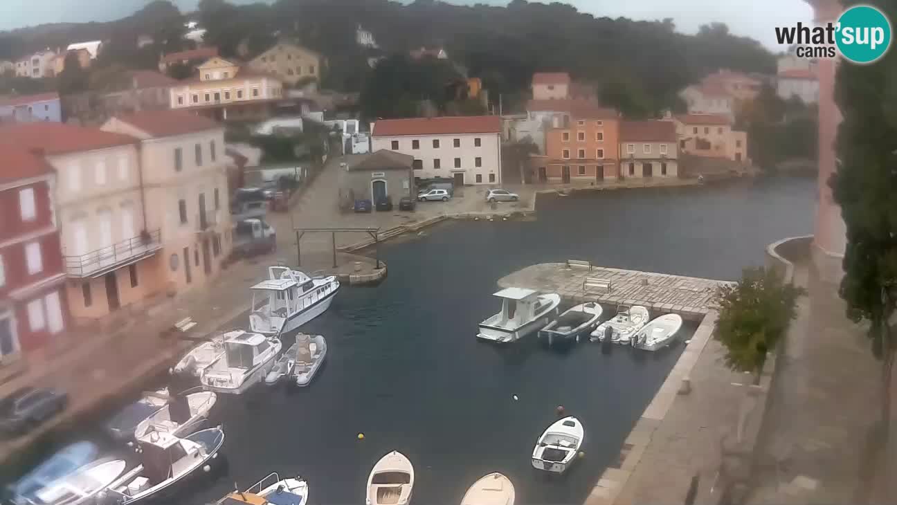 Webcam dal vivo – Il porticciolo e la baia di Lussingrande