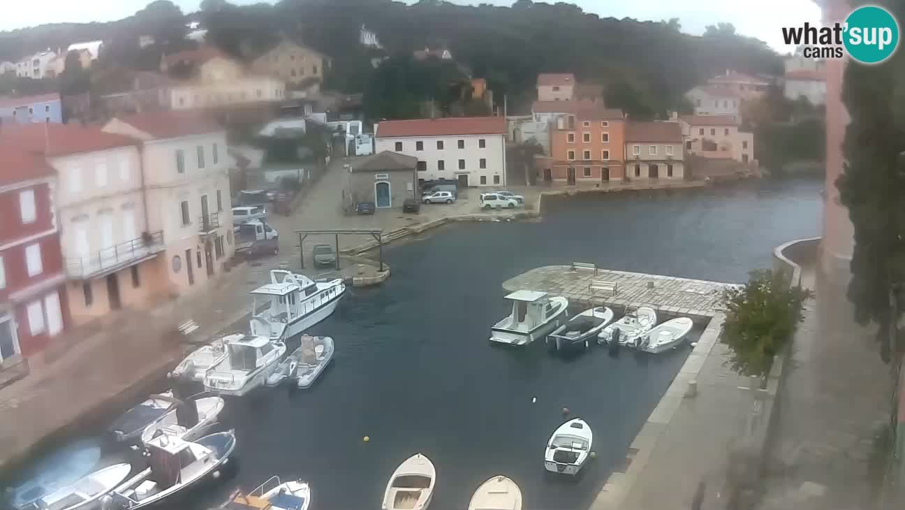 Webcam dal vivo – Il porticciolo e la baia di Lussingrande