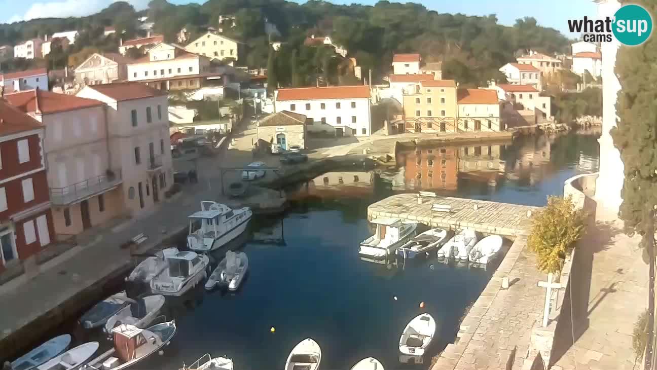 Webcam dal vivo – Il porticciolo e la baia di Lussingrande