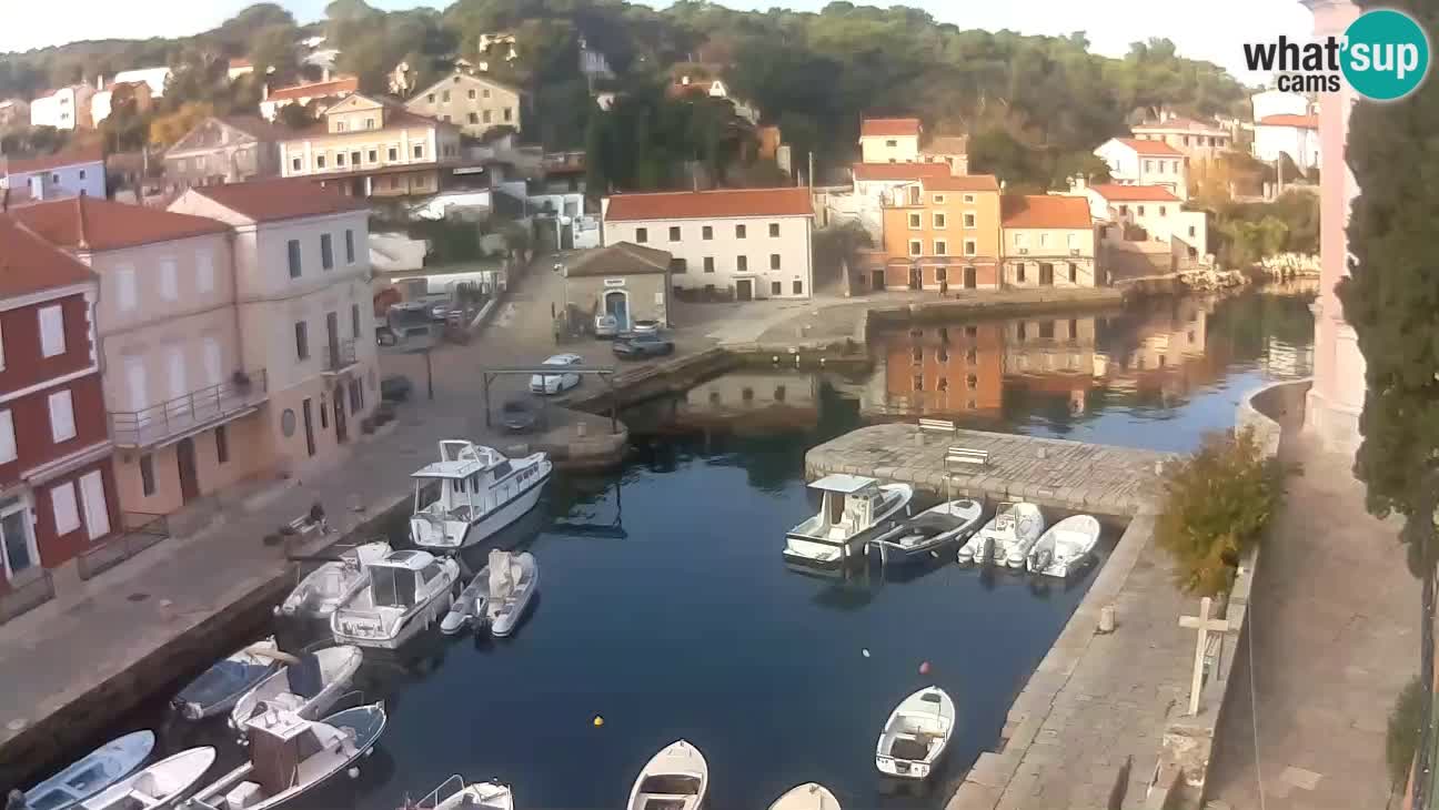 Webcam dal vivo – Il porticciolo e la baia di Lussingrande