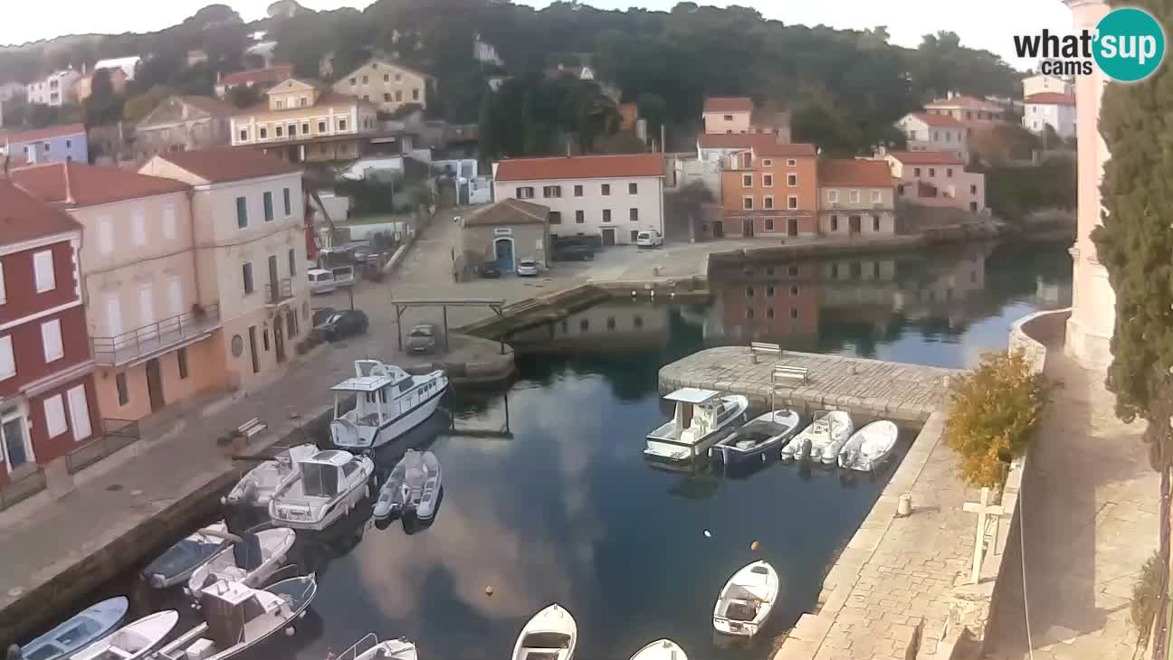 Webcam dal vivo – Il porticciolo e la baia di Lussingrande