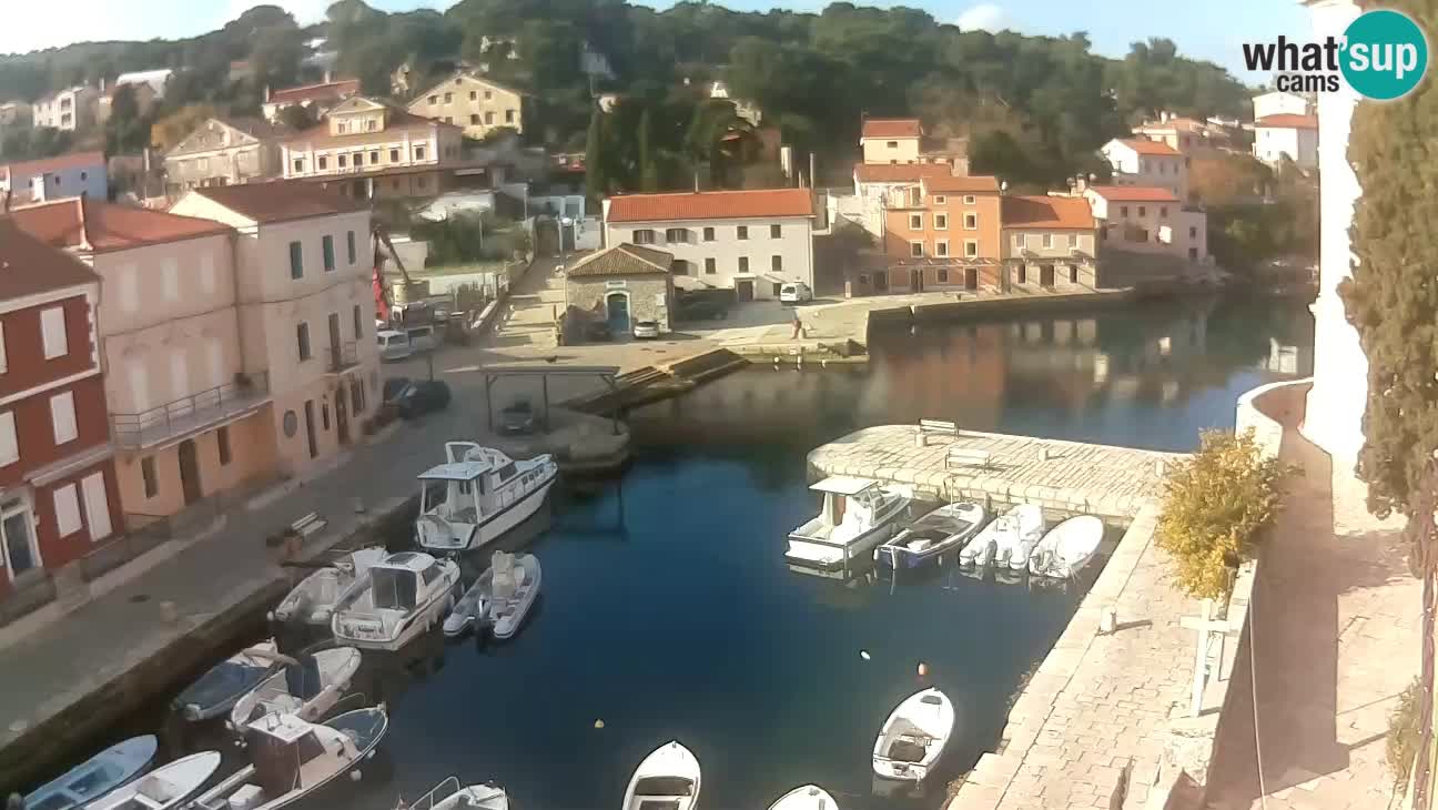 Webcam dal vivo – Il porticciolo e la baia di Lussingrande