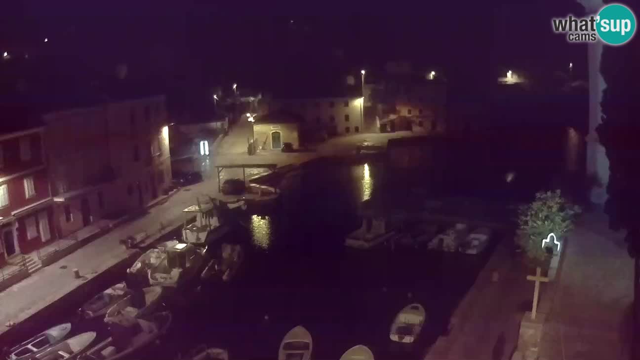 Webcam dal vivo – Il porticciolo e la baia di Lussingrande