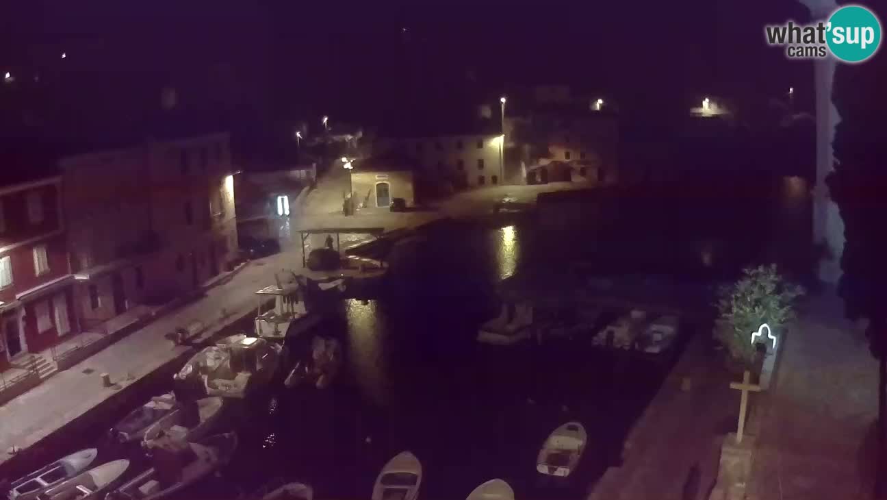 Webcam dal vivo – Il porticciolo e la baia di Lussingrande