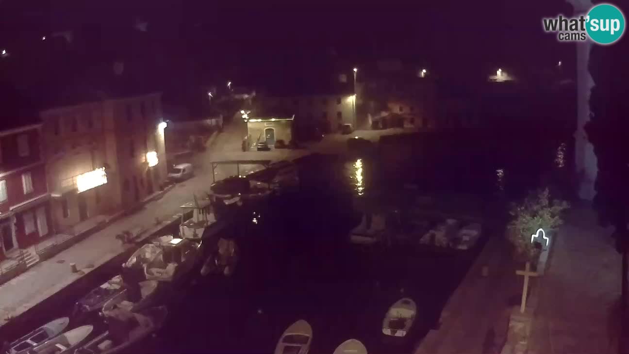 Webcam dal vivo – Il porticciolo e la baia di Lussingrande