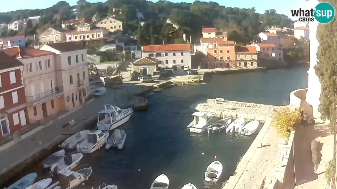 Webcam dal vivo – Il porticciolo e la baia di Lussingrande