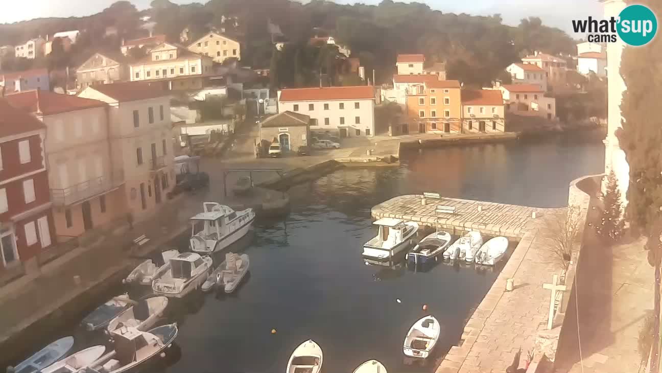 Webcam dal vivo – Il porticciolo e la baia di Lussingrande