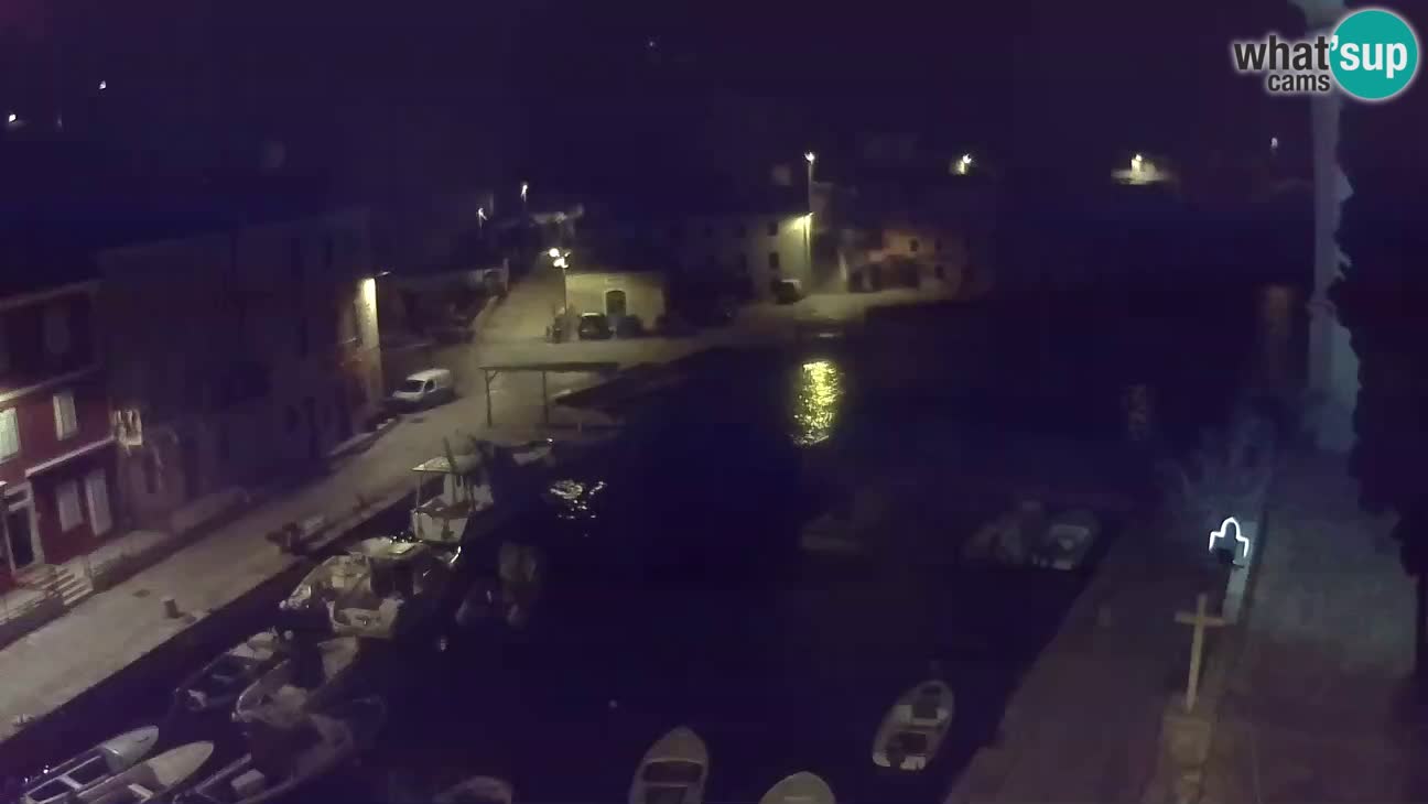 Webcam dal vivo – Il porticciolo e la baia di Lussingrande