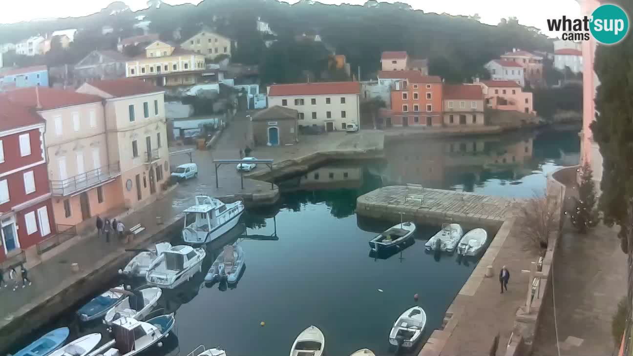 Webcam dal vivo – Il porticciolo e la baia di Lussingrande