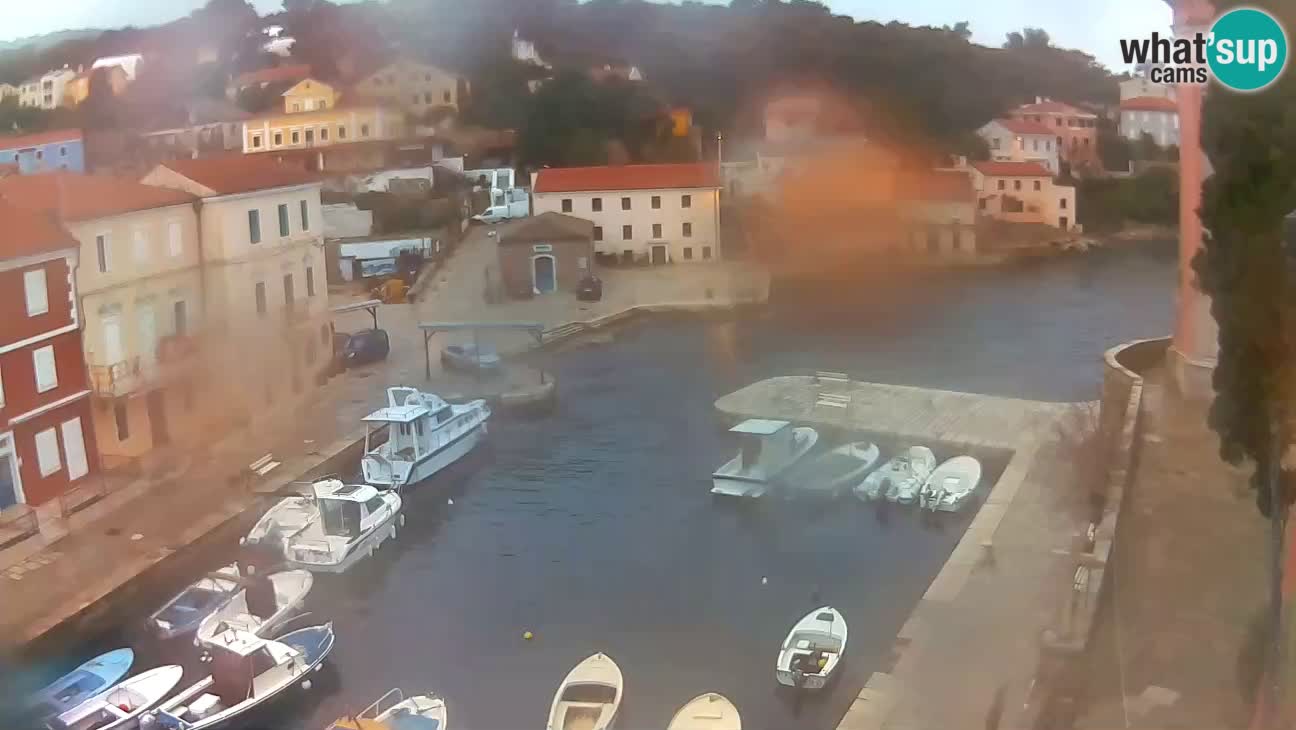 Webcam dal vivo – Il porticciolo e la baia di Lussingrande