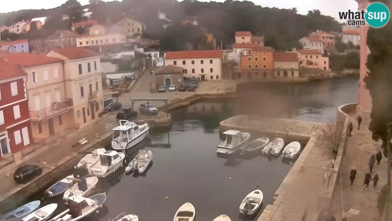 Webcam dal vivo – Il porticciolo e la baia di Lussingrande