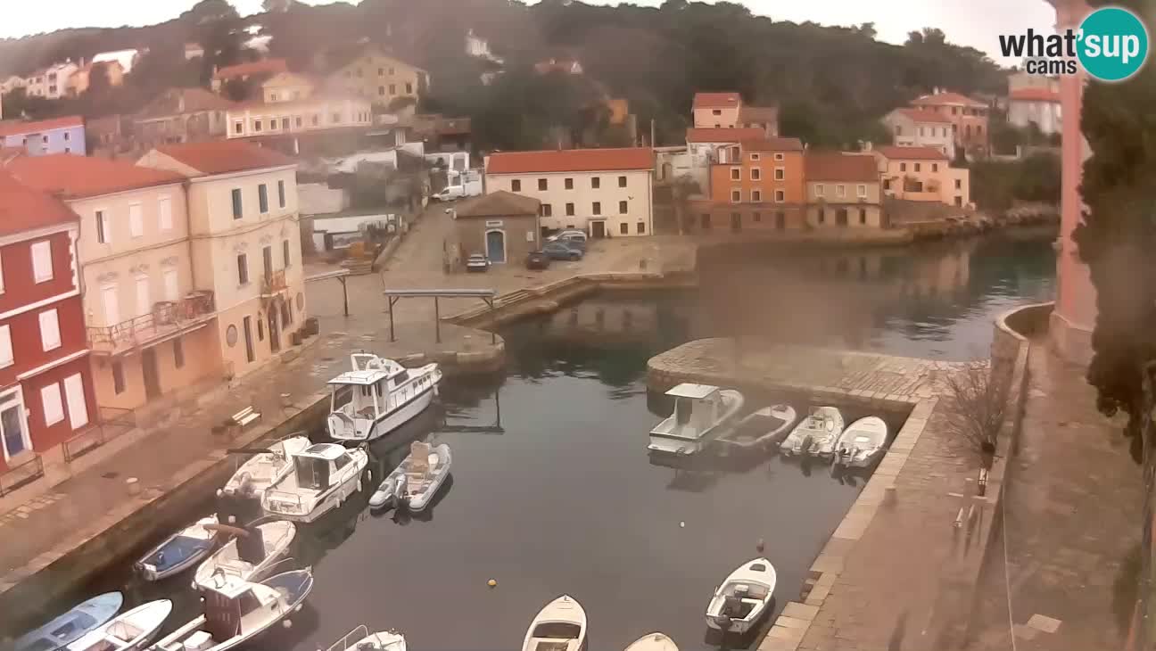 Webcam dal vivo – Il porticciolo e la baia di Lussingrande