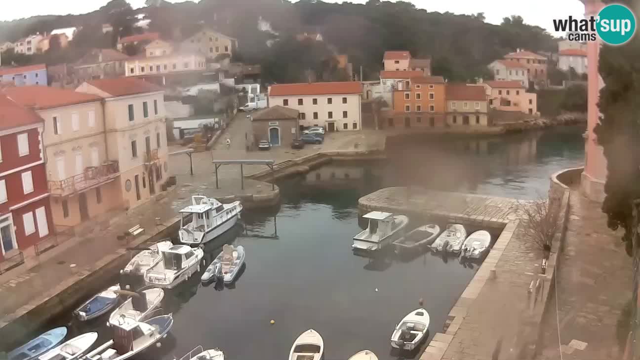 Webcam dal vivo – Il porticciolo e la baia di Lussingrande