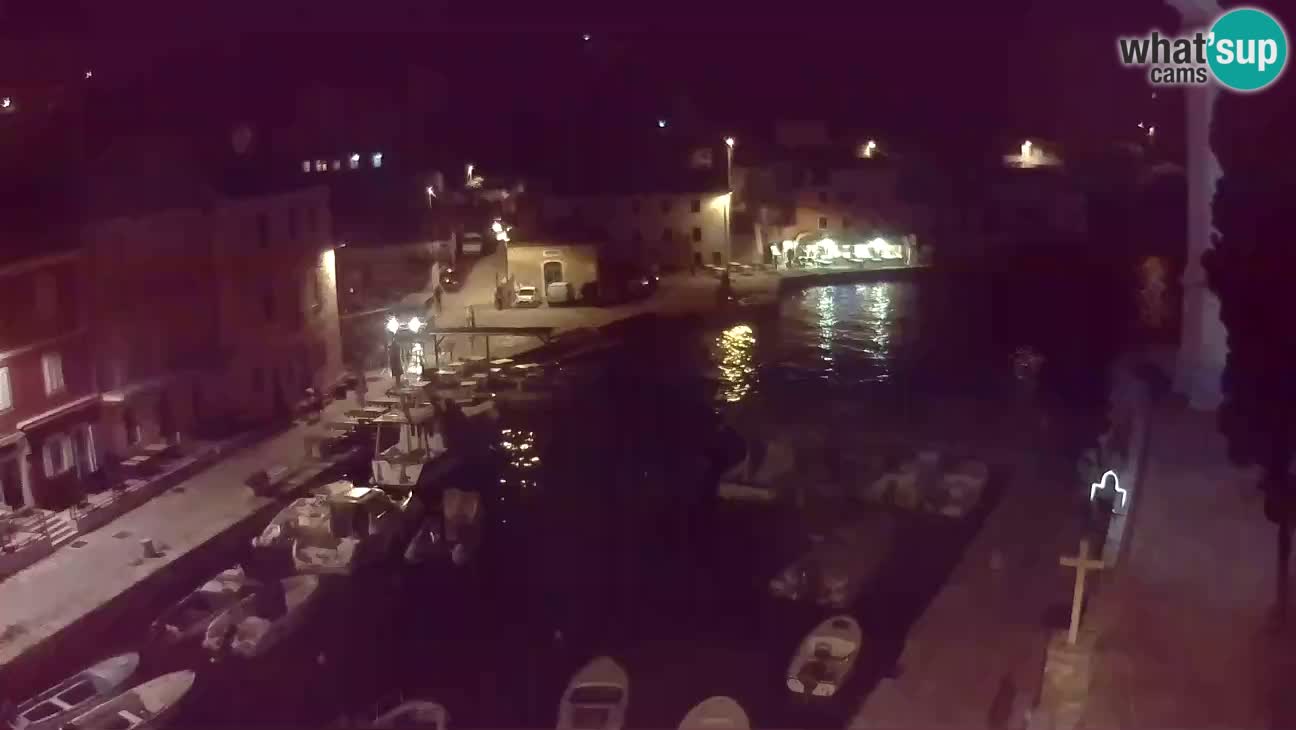 Webcam dal vivo – Il porticciolo e la baia di Lussingrande