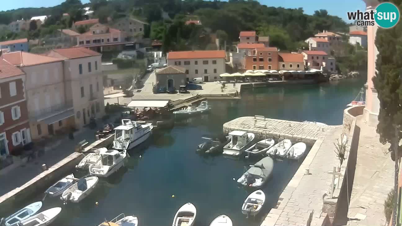 Webcam dal vivo – Il porticciolo e la baia di Lussingrande