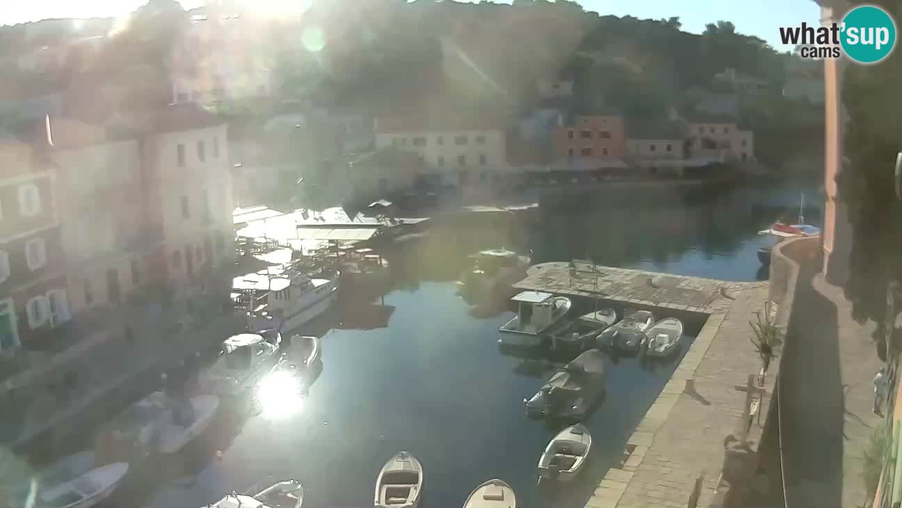 Webcam dal vivo – Il porticciolo e la baia di Lussingrande