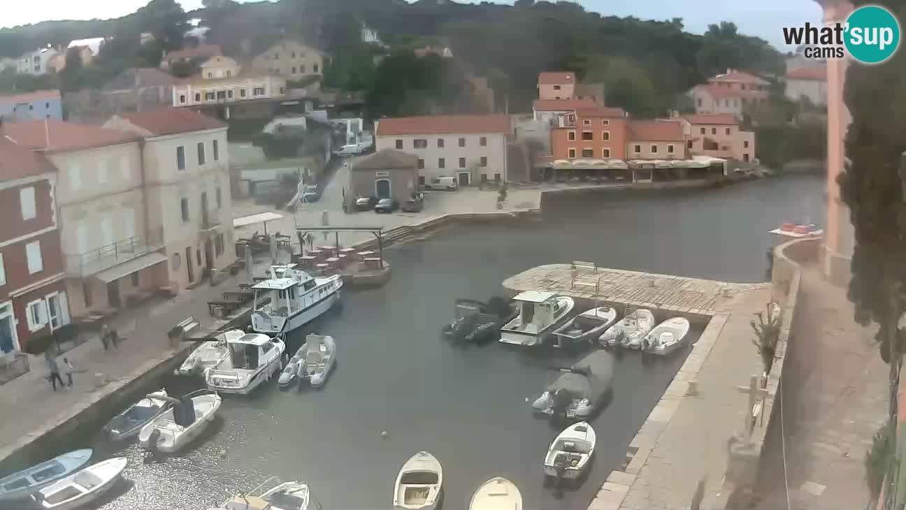 Webcam dal vivo – Il porticciolo e la baia di Lussingrande