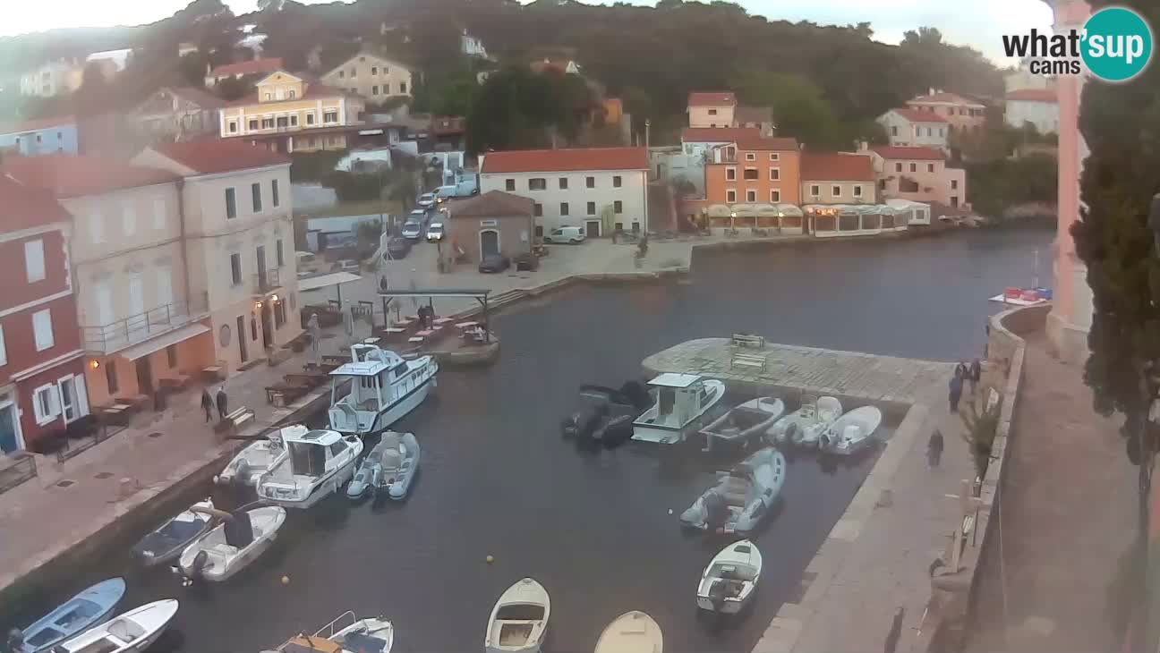 Webcam dal vivo – Il porticciolo e la baia di Lussingrande