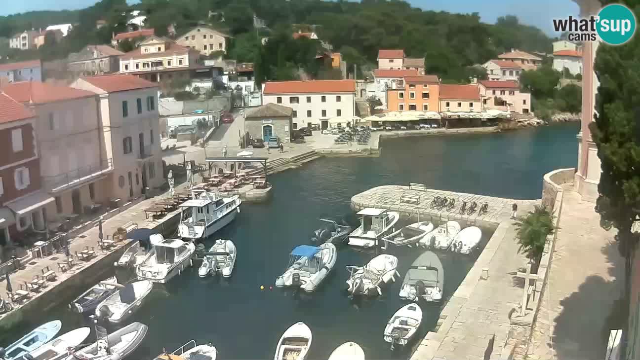 Webcam dal vivo – Il porticciolo e la baia di Lussingrande