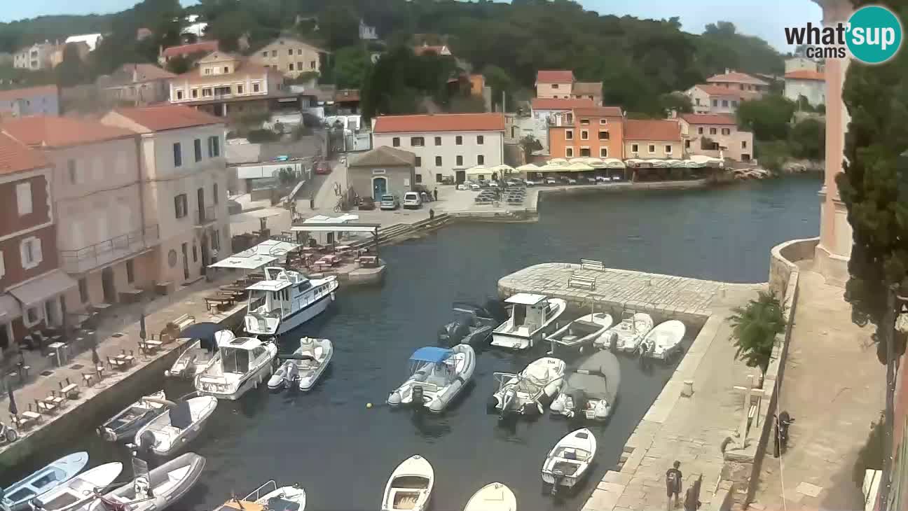 Webcam dal vivo – Il porticciolo e la baia di Lussingrande