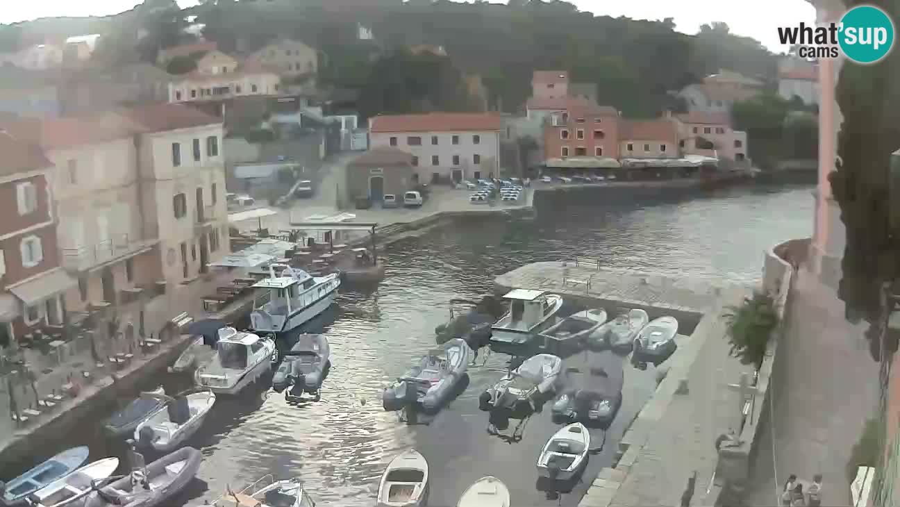 Webcam dal vivo – Il porticciolo e la baia di Lussingrande