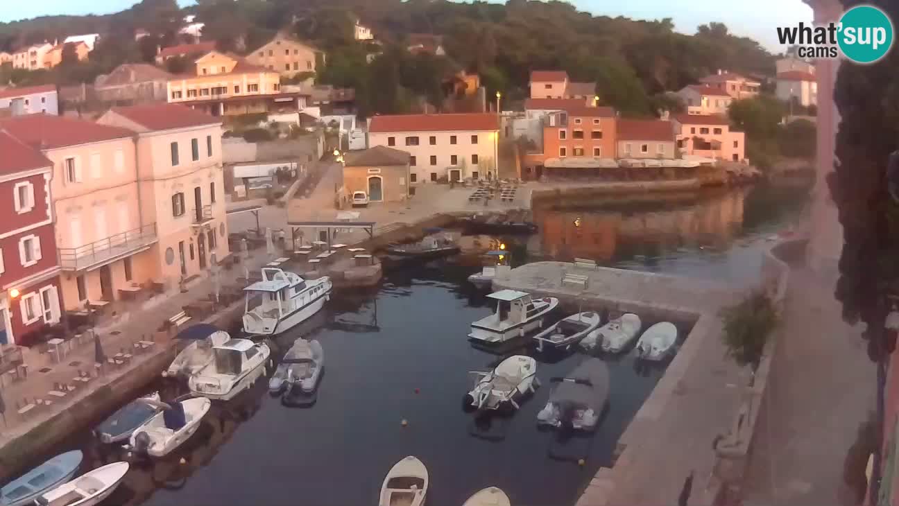 Webcam dal vivo – Il porticciolo e la baia di Lussingrande