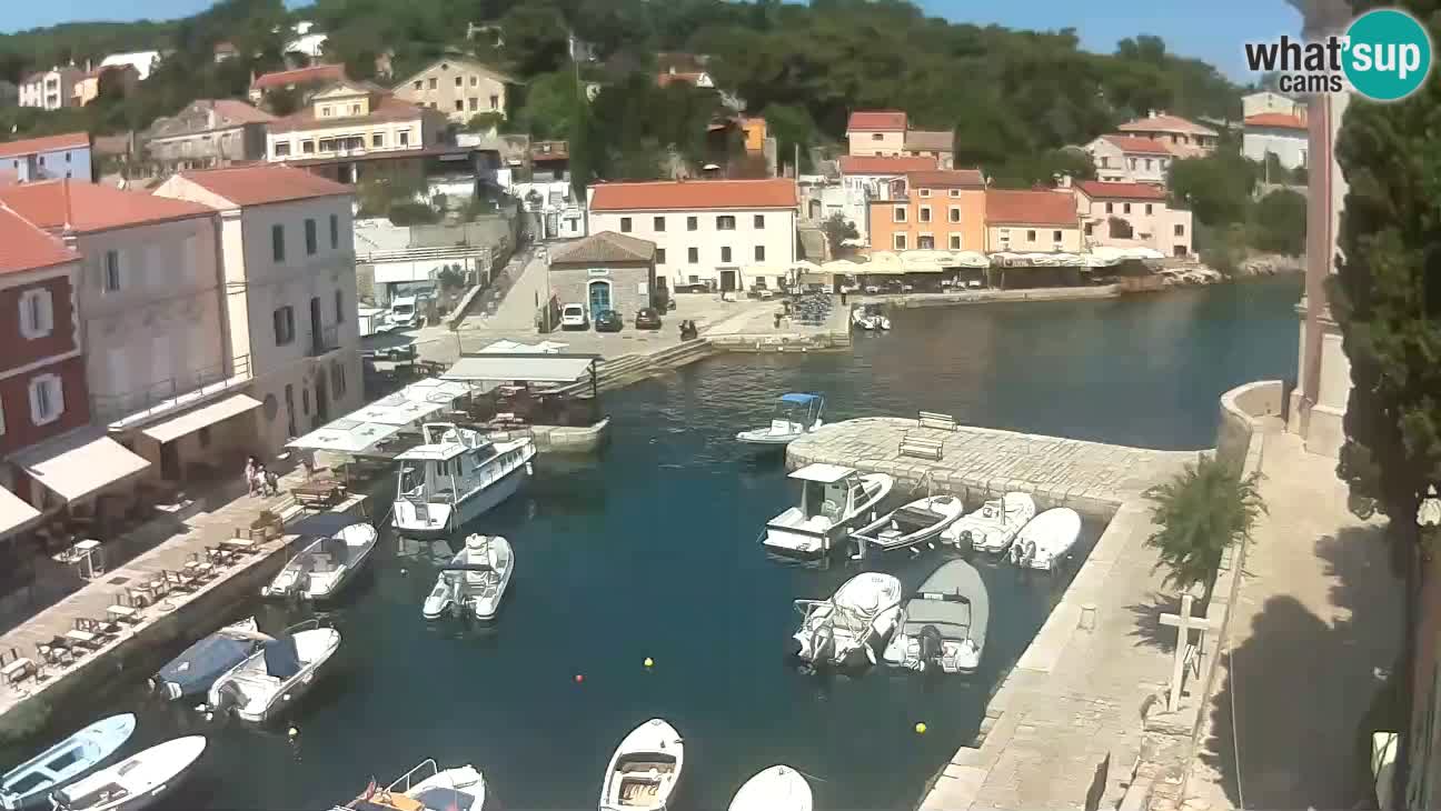 Webcam dal vivo – Il porticciolo e la baia di Lussingrande