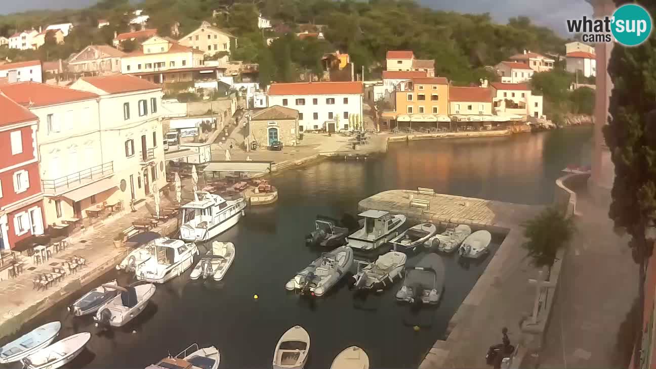 Webcam dal vivo – Il porticciolo e la baia di Lussingrande