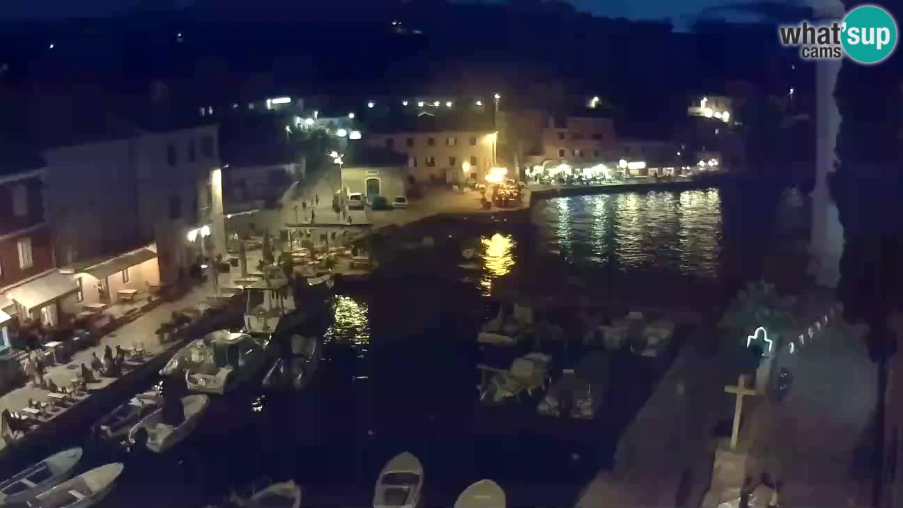 Webcam dal vivo – Il porticciolo e la baia di Lussingrande