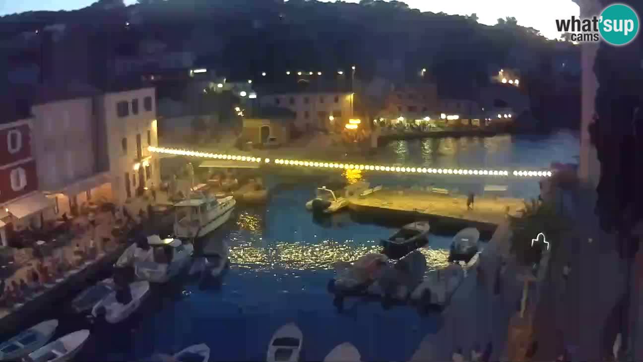 Webcam dal vivo – Il porticciolo e la baia di Lussingrande