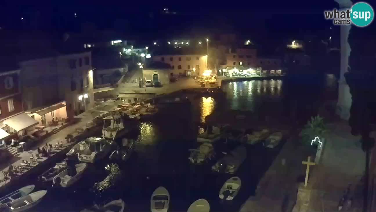 Webcam dal vivo – Il porticciolo e la baia di Lussingrande