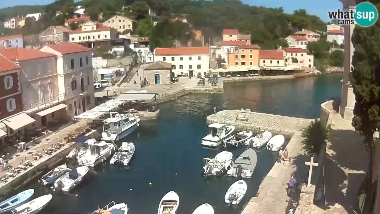Webcam dal vivo – Il porticciolo e la baia di Lussingrande
