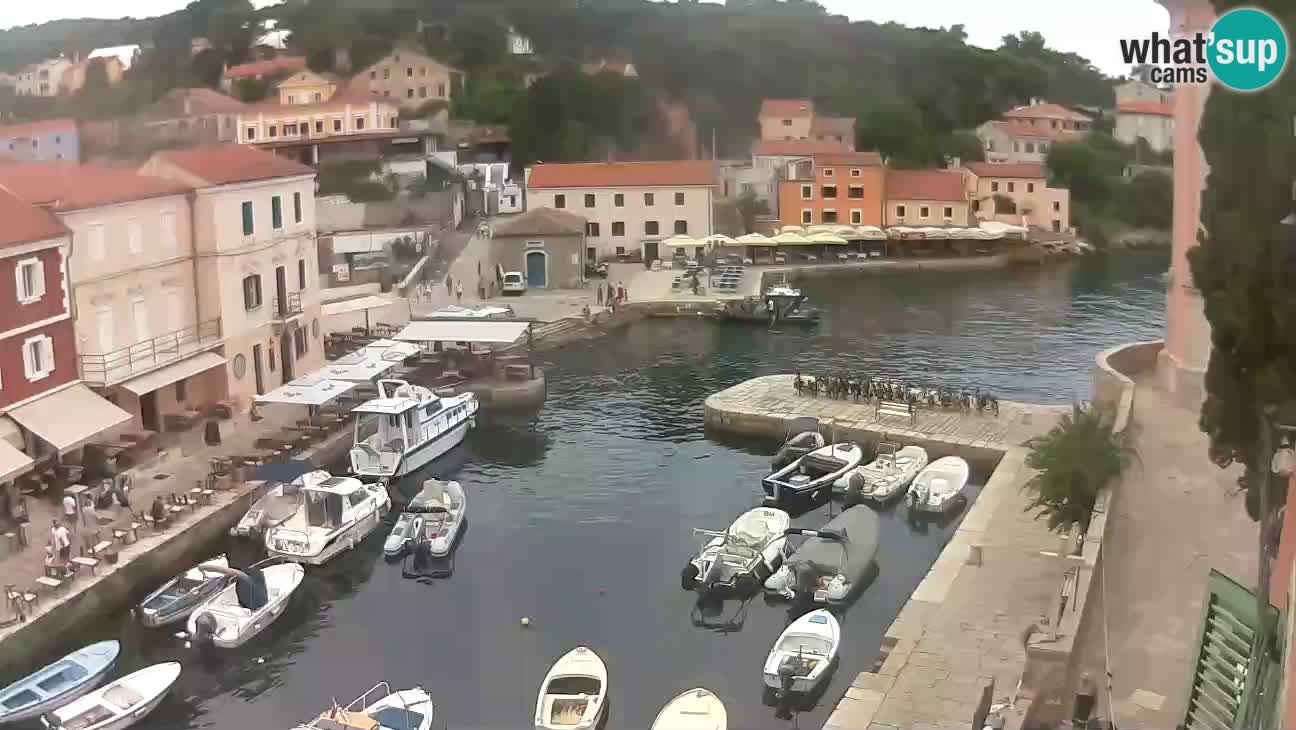 Webcam dal vivo – Il porticciolo e la baia di Lussingrande