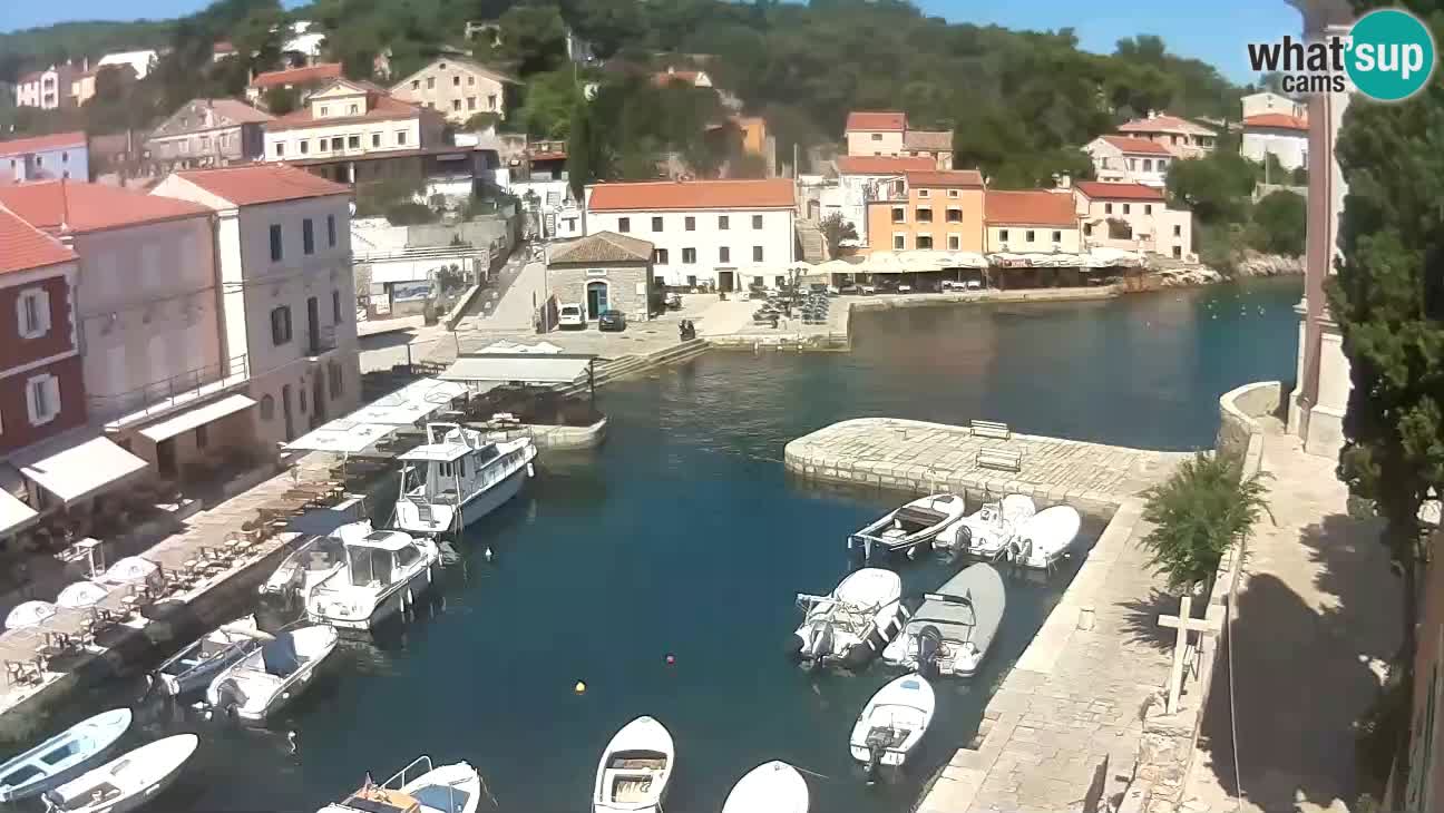 Webcam dal vivo – Il porticciolo e la baia di Lussingrande