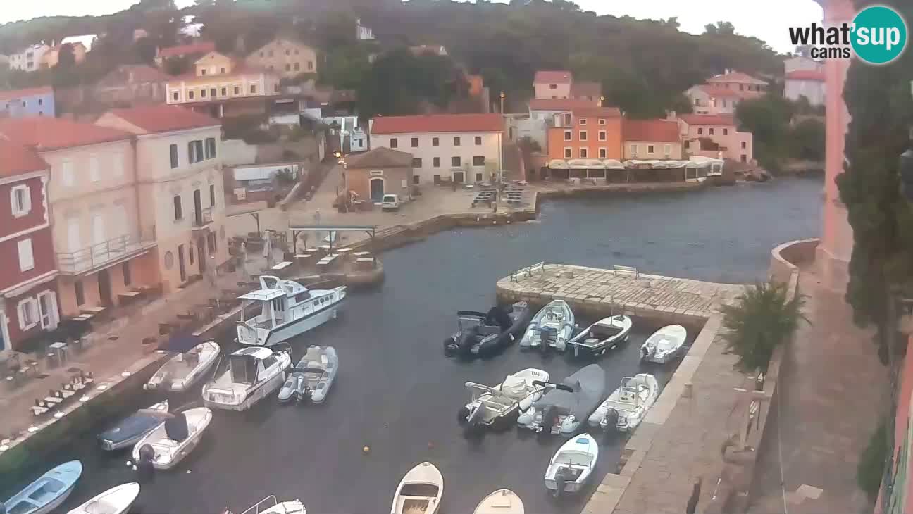 Webcam dal vivo – Il porticciolo e la baia di Lussingrande