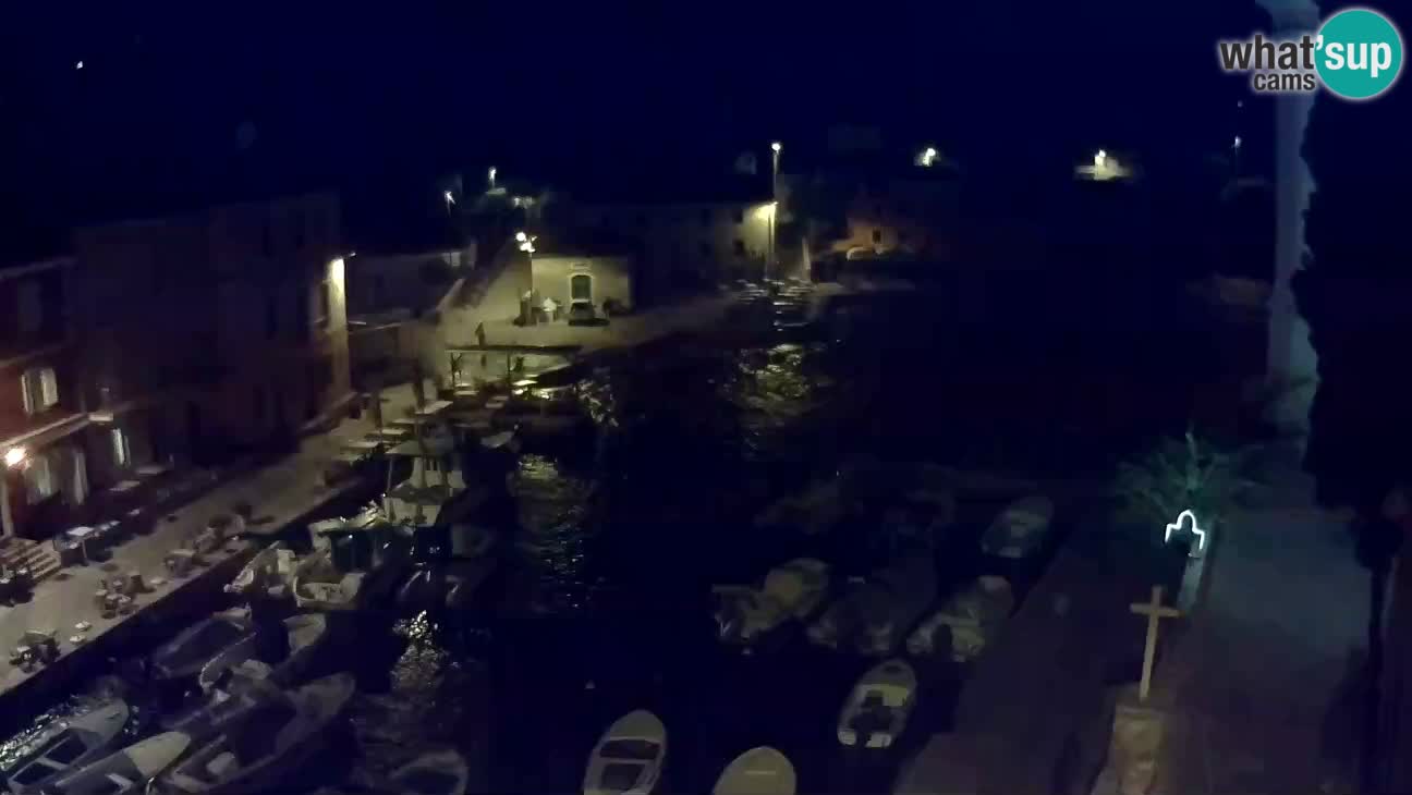 Webcam dal vivo – Il porticciolo e la baia di Lussingrande