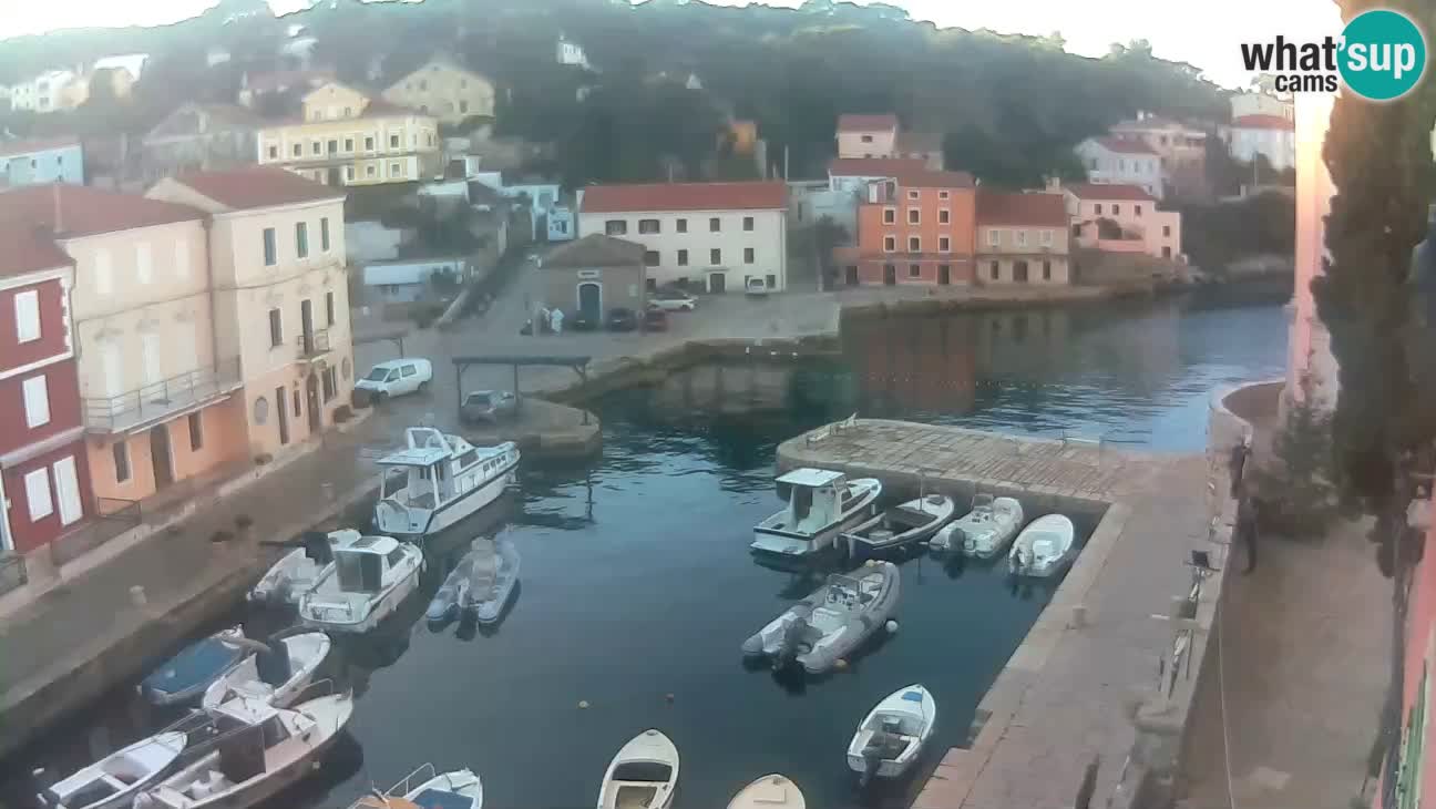 Webcam dal vivo – Il porticciolo e la baia di Lussingrande