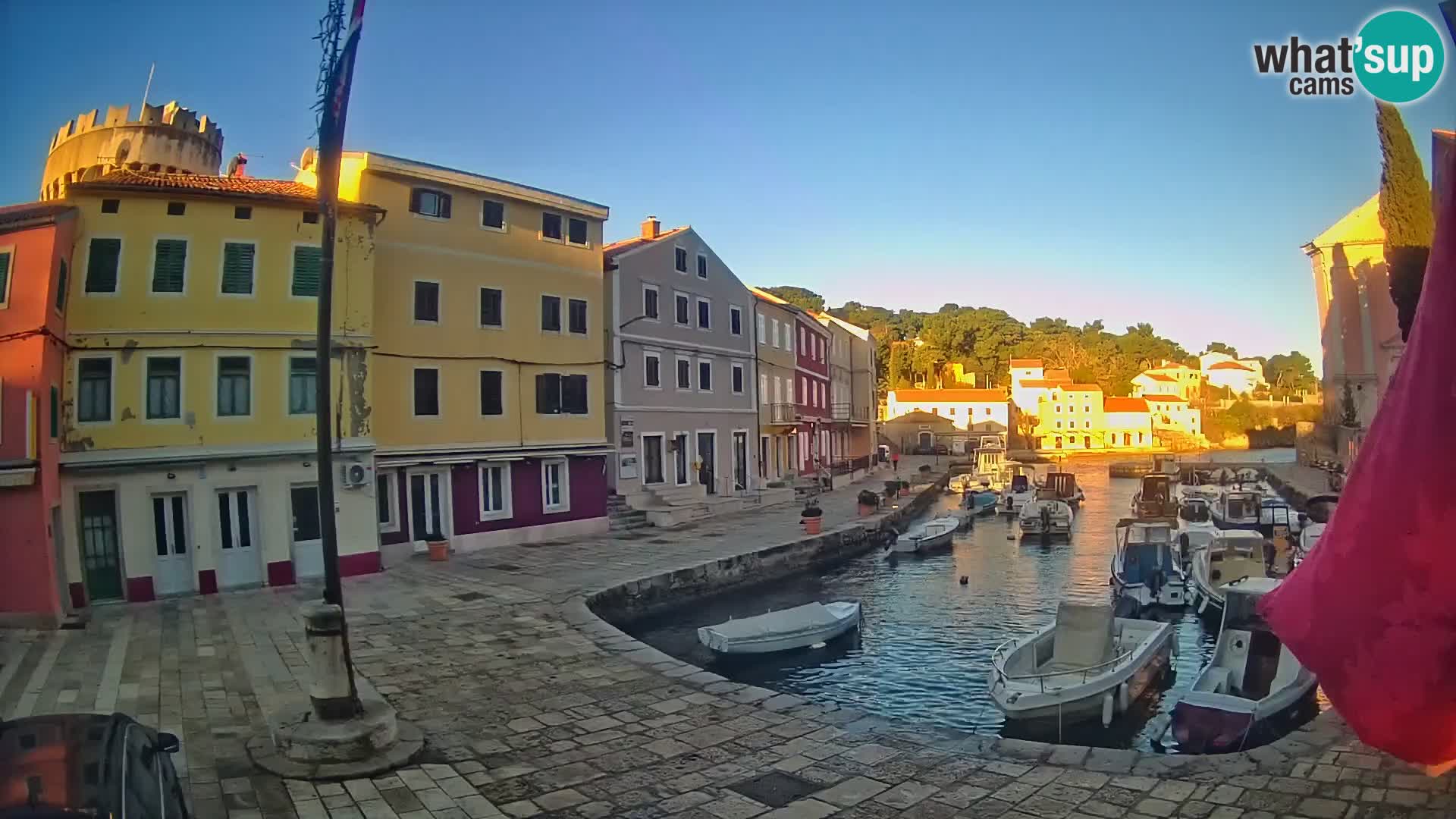 Webcam Live – The harbor of Veli Lošinj