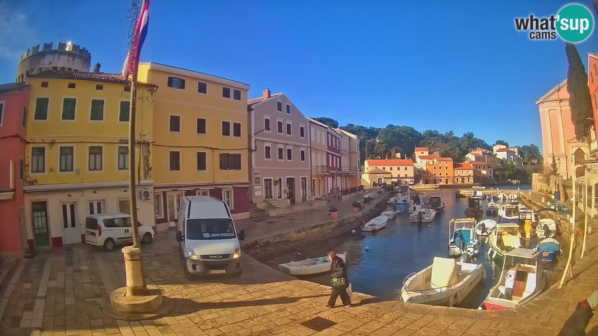 Webcam Live – The harbor of Veli Lošinj