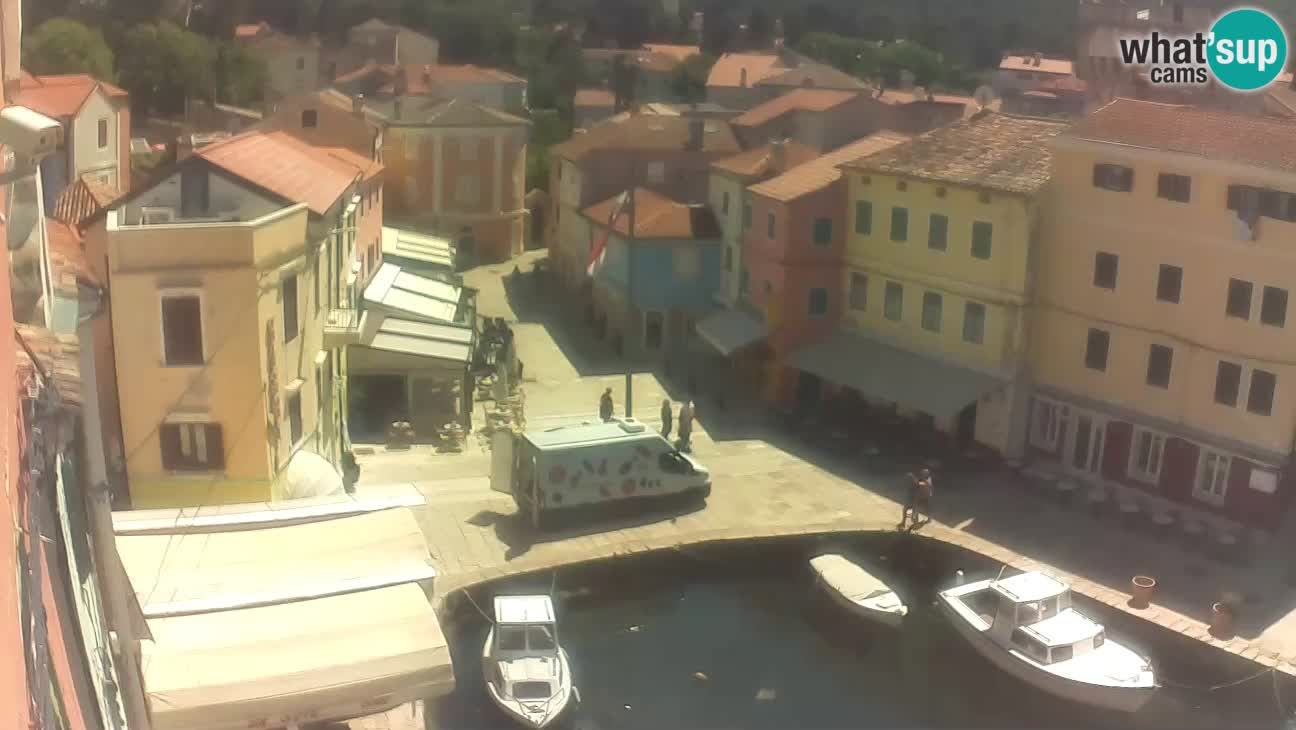 Lussingrande webcam – Piazzetta