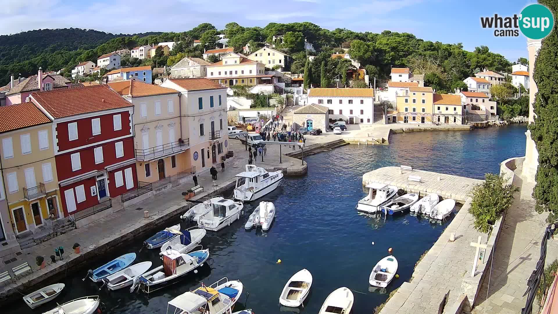 Veli Lošinj spletna kamera – trg