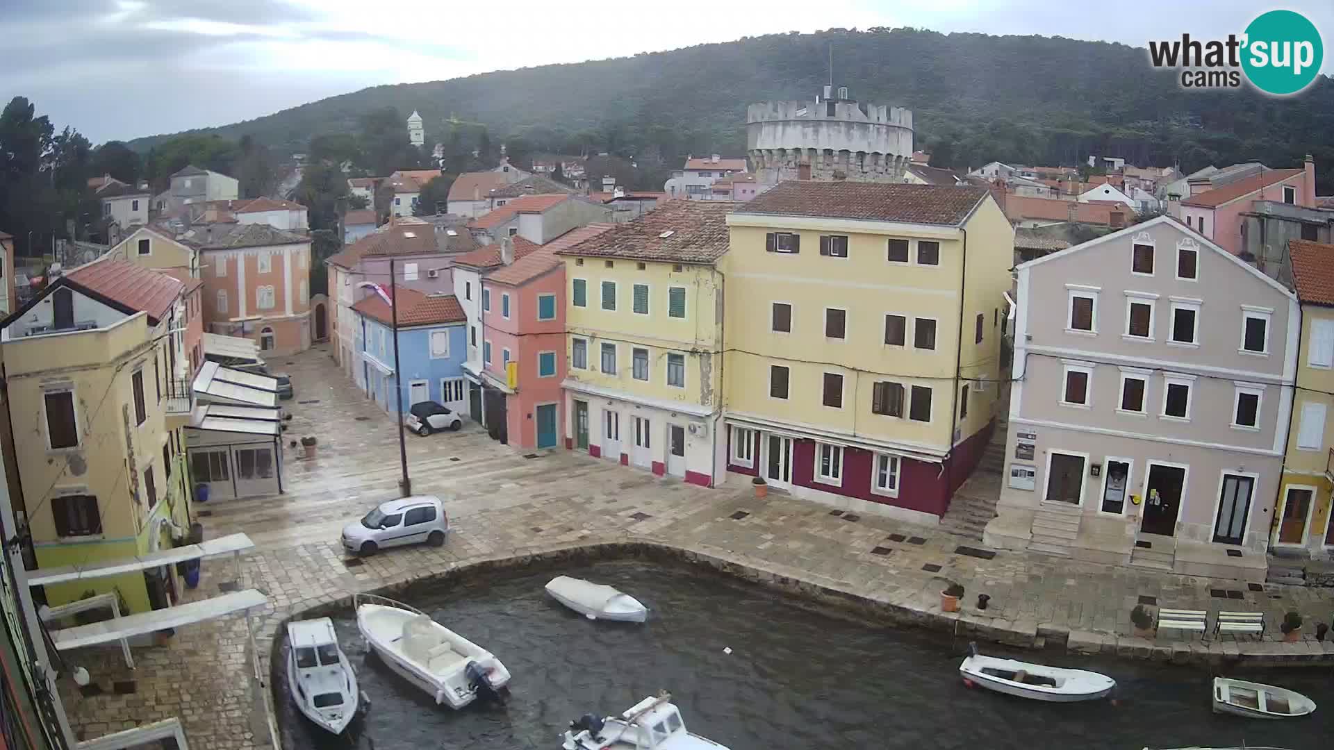 Veli Lošinj spletna kamera – trg