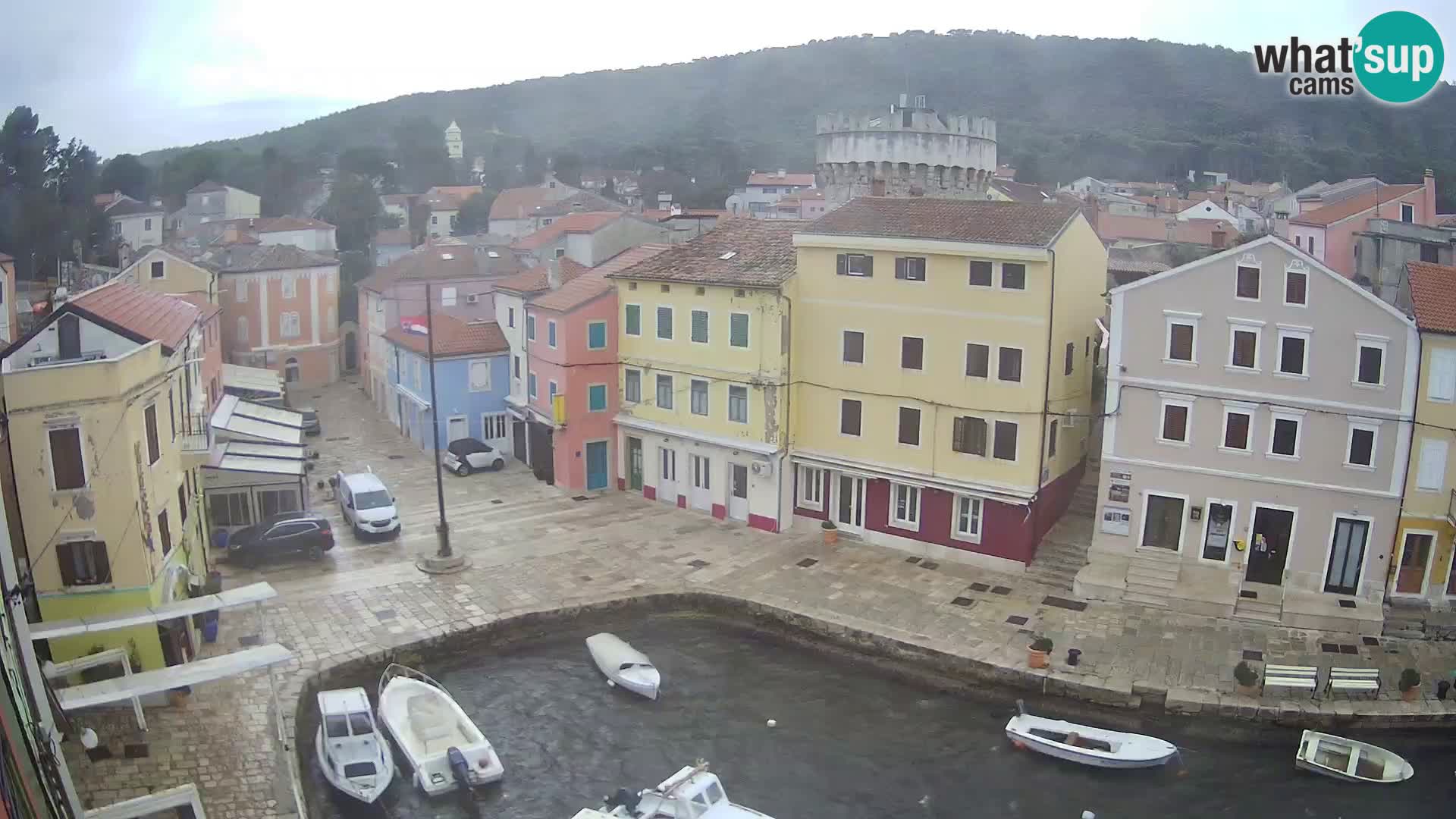 Lussingrande webcam – Piazzetta