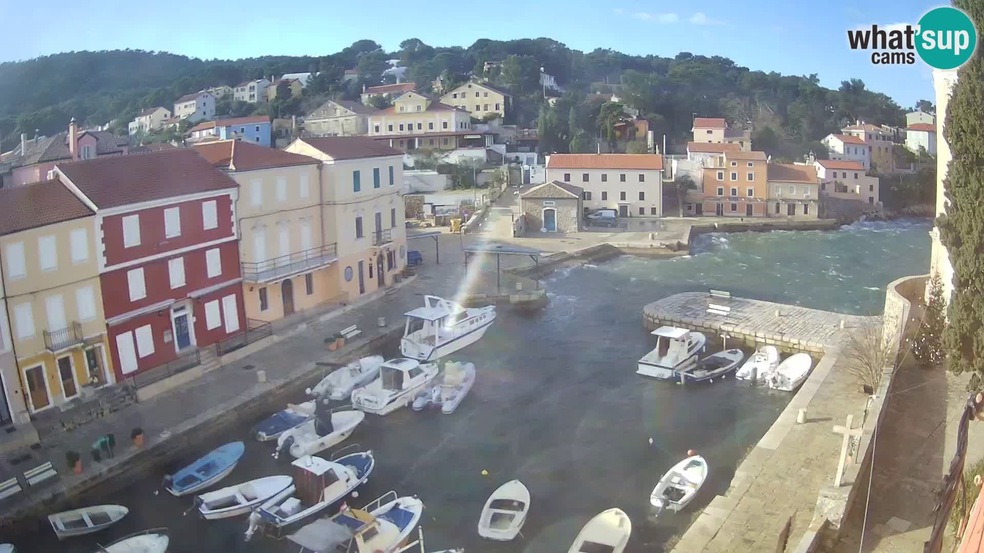 Lussingrande webcam – Piazzetta